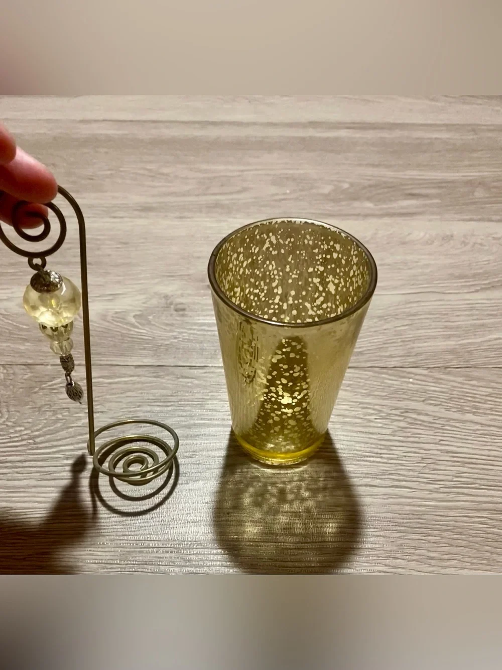 💜 2 Pier 1 Glass Tea Light Holders
